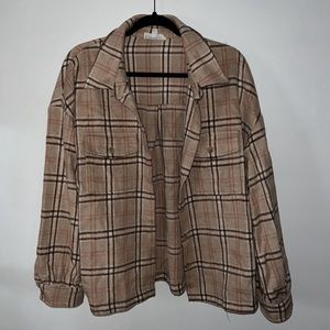 Plaid Sherpa Button Up